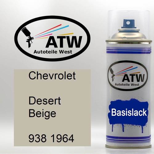 Chevrolet, Desert Beige, 938 1964: 400ml Sprühdose, von ATW Autoteile West.